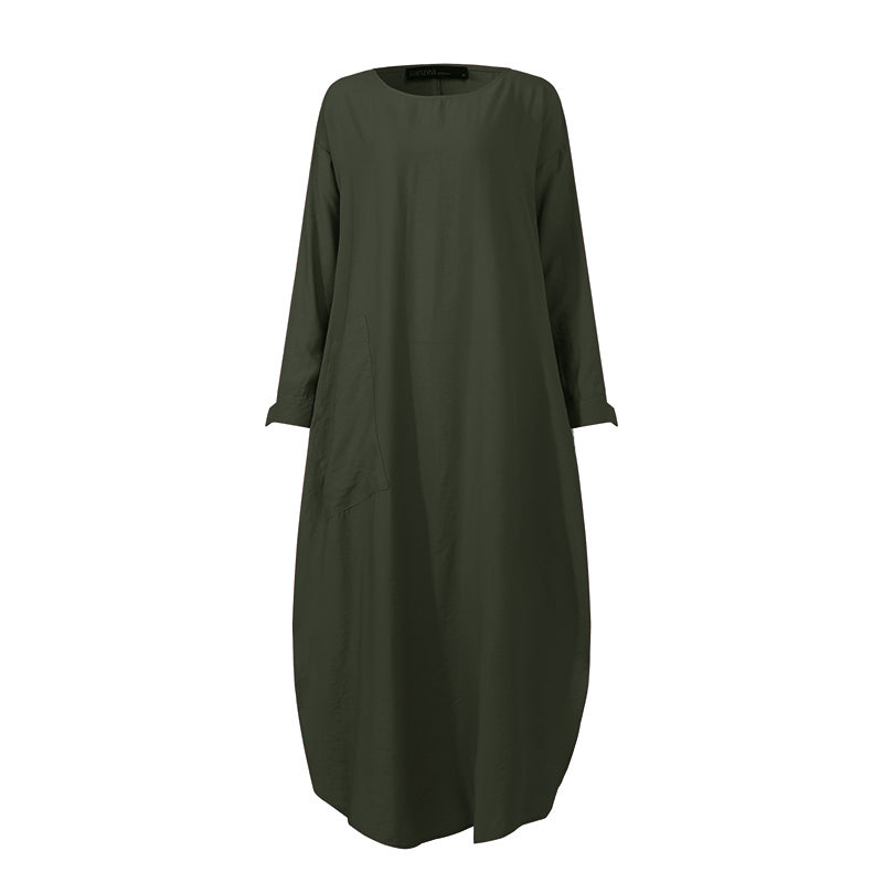 Long sleeve shirt dress