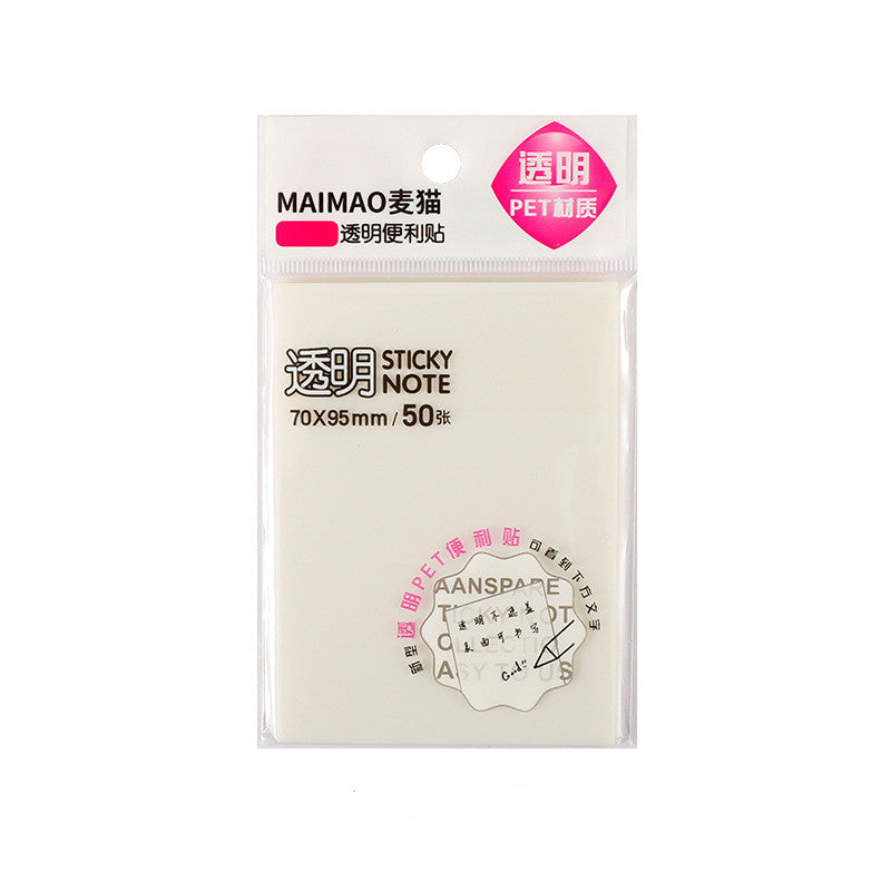 Transparent Post-it Notes Adhesive Student Notes Stickers