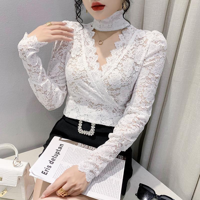 Elastic, Fashionable, Slimming Long-sleeve Top For Women