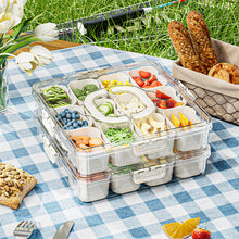 Food Grade Salad Crisper Portable Sealed Partitioned Bento Box