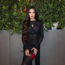 Fashionable Lace Mini Dress With Long Sleeves For A Sassy Look