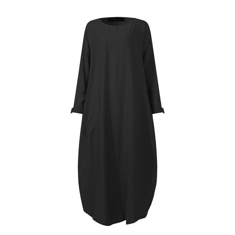Long sleeve shirt dress