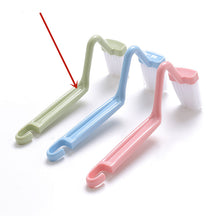 Curved Toilet Brush Gap Cleaning Tool Bathroom Accessory Long Handle Wall Mounted Toilet Soft Bristle Brush Plastic Durable
