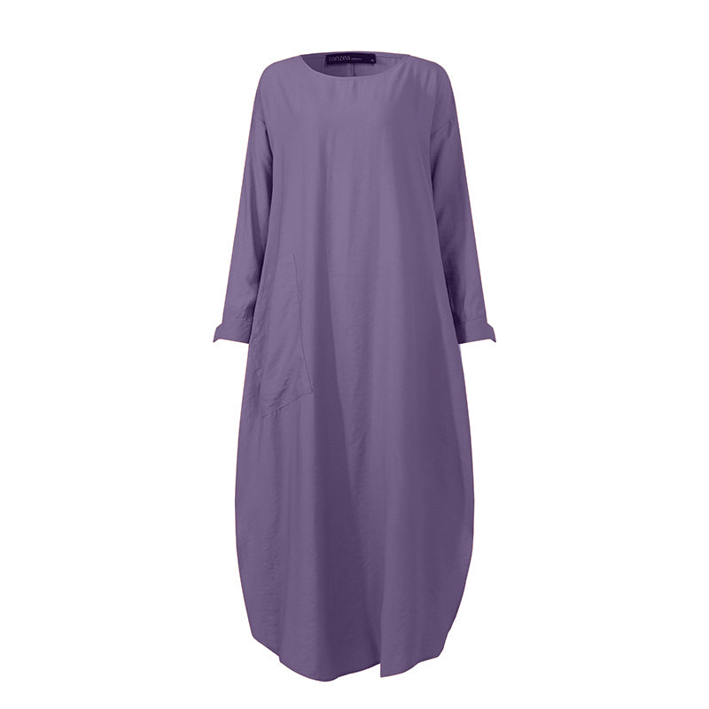 Long sleeve shirt dress