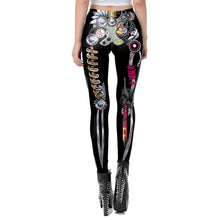 European And American Skull Frame Digital Printing Leggings