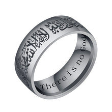 Titanium Steel Ring With Marked Letters Scripture