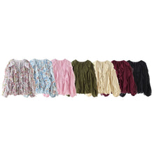 Womens Western-style Clothing V-neck Layered-design Blouse
