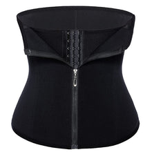 Amazon hot-selling zipper three-breasted belt neoprene corset body burst SWEAT fitness postpartum body girdle