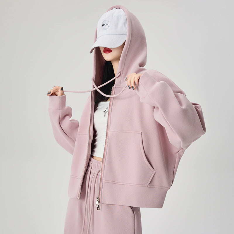 Korean-style Loose-fitting, Figure-flattering Casual Jacketversatile Top
