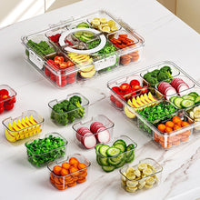 Kitchen Refrigerator Fresh-keeping Sealed Box Food Grade Transparent Eight-compartment