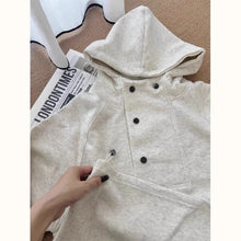 Loose Casual Solid Color Hooded Sweatshirt Women's Autumn And Winter