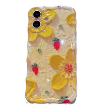 Blue Light Oil Painting Flowers Suitable For 15ProMax Phone Case