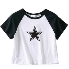 Women's Fashionable And Unique Pentagram Midriff-baring T-shirt