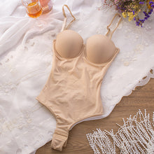 Seamless Backless Shapewear Bodysuit With A Push-up Uplift Bra