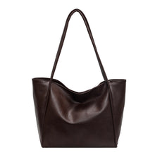 Soft Leather Shoulder Bag Large Capacity Commuter Totes Shopping Travel Bags For Women