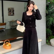 Fashionable And Minimalist Top Paired With A Corduroy Skirt For Women