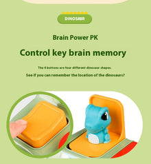 Children's Peekaboo Early Childhood Education Press Exercise Finger Puzzle Dinosaur Storage Box Toy
