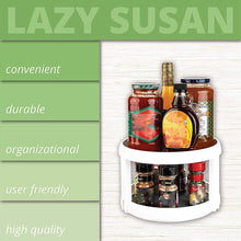 Two Level Storage Turntable - Multi Level Rotary Kitchen Spice Manager for Cabinets, Pantries, Bathrooms, Refrigerators