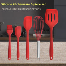 Silicone Baking Tool Five-piece High Temperature Resistant Silicone Scraper Brush