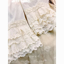 Fairystyle Fourlayer Lace Layered Design Highwaisted Loosefit Casual Pajama Pants