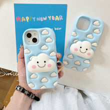 Cute 3D Cartoon Silicone Phone Case With Cloud Design