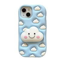Cute 3D Cartoon Silicone Phone Case With Cloud Design
