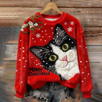 3D Digital Print Atmosphere-Boosting Flannel Hoodie