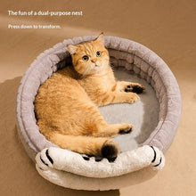 Warm Enclosed Bed All-Season Safe Hideaway For Cats Small Pet Bed Winter Cat Bed