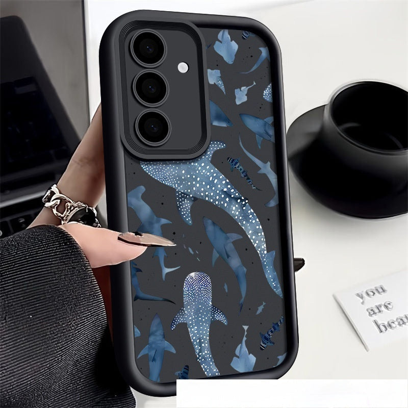 Shark Print Silicone Phone Case