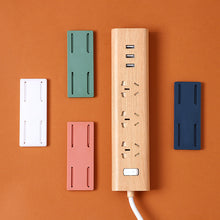 Self-adhesive Wall Hook Socket Storage Holder Socket Organizer Fixer Powerful Traceless Wall-mounted Cable Seamless Strip Hold