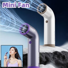 High-speed Portable Fan Little Turbine Digital Display Charging Long Endurance Portable Fan Rechargeable Strong Wind 199 Gear Speed Electric Adjustable Turbo Handheld Fan