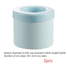 Portable 2 In 1 Ice Bucket Mold With Lid Space Saving Cube Maker Tools For Kitchen Party Barware