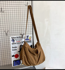Men's Canvas Bag Women's Casual Lazy Wind Large Capacity