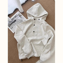 Loose Casual Solid Color Hooded Sweatshirt Women's Autumn And Winter